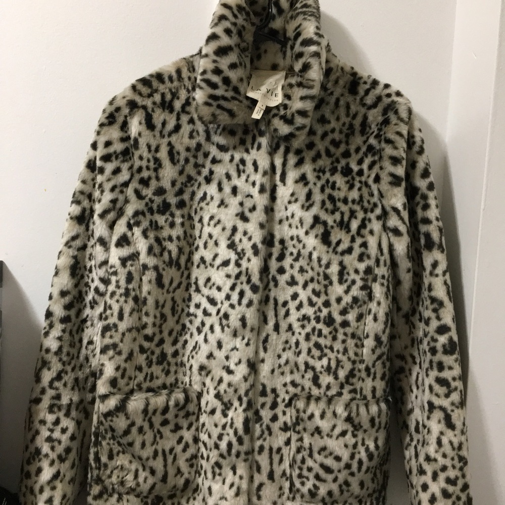 Rebecca Taylor LA Vie Lynx Faux Fur Coat. Size Small